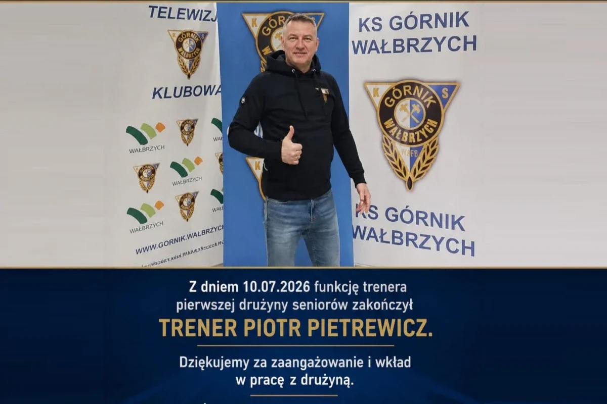Podziękowanie dla trenera Piotra PIetrewicza